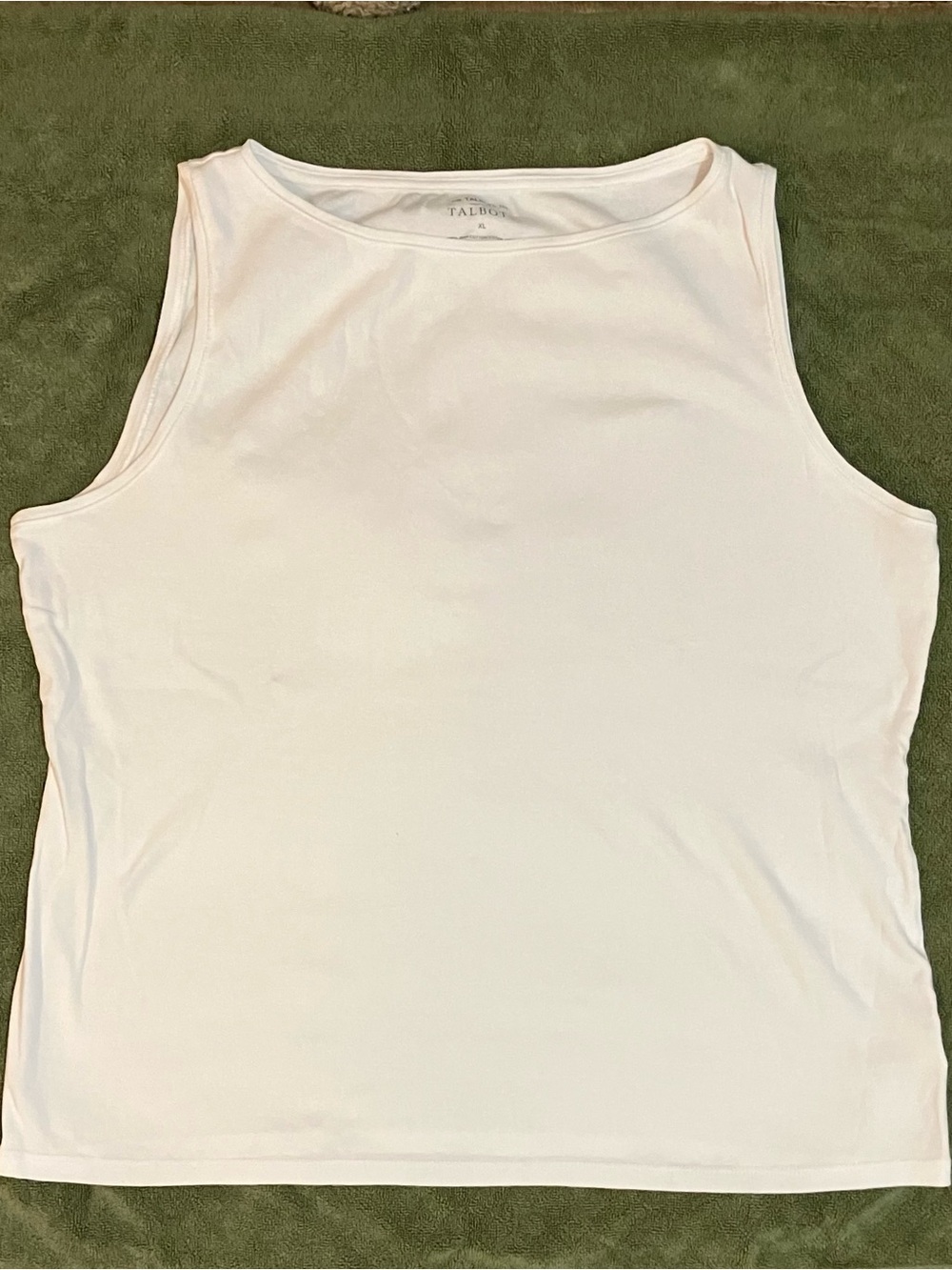 Talbot Bateau Neck Tank-White-XL